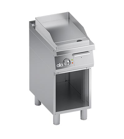 Grill electric linia 700 SOLUTION/ Gratar profesional cu suprafata neteda si dulap deschis ATA