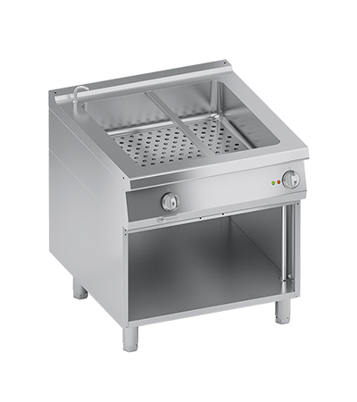 Bain marie dublu linia 900 PERFORMANCE electric 2x(1/1+1/3GN) si dulap deschis ATA