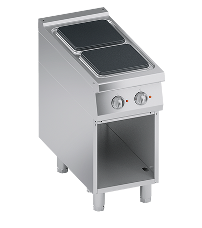 Masina de gatit linia 900 PERFORMANCE/ Aragaz profesional electric 2 arzatoare si dulap deschis ATA