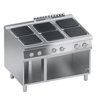 Masina de gatit linia 900 PERFORMANCE/ Aragaz profesional electric 6 arzatoare si dulap deschis ATA