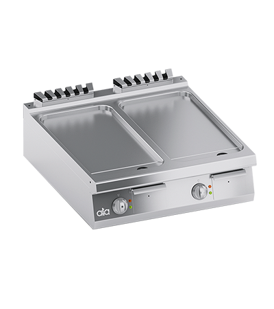 Grill electric linia 900 PERFORMANCE/ Gratar profesional dublu model banc cu suprafata neteda ATA