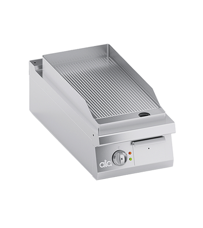 Grill electric linia 900 SOLUTION/ Gratar profesional model banc cu suprafata striata ATA