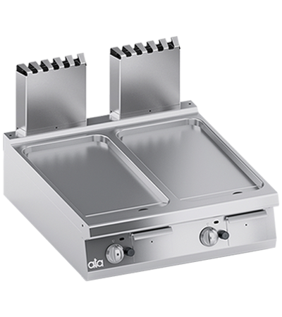 Grill alimentare gaz linia 900 PERFORMANCE/ Gratar profesional dublu model banc cu suprafata neteda ATA
