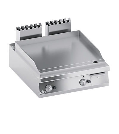 Grill alimentare gaz linia 900 SOLUTION/ Gratar profesional model banc dublu cu suprafata neteda ATA