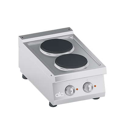 Masina de gatit linia 700 PERFORMANCE/ Aragaz profesional electric 2 arzatoare rotunde model de banc ATA