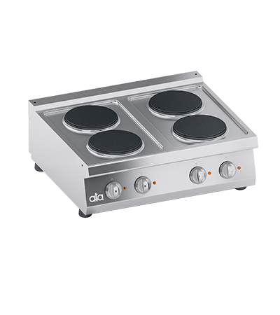 Masina de gatit linia 700 PERFORMANCE/ Aragaz profesional electric 4 arzatoare rotunde model de banc ATA