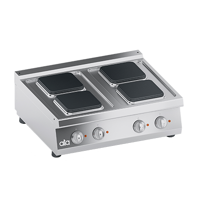 Masina de gatit linia 700 PERFORMANCE/ Aragaz profesional electric 4 arzatoare patrate model de banc ATA