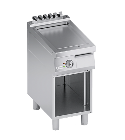 Grill electric linia 700 PERFORMANCE/ Gratar profesional cu suprafata neteda si dulap deschis ATA