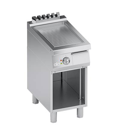 Grill electric linia 700 PERFORMANCE/ Gratar profesional cu suprafata striata si dulap deschis ATA