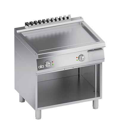 Grill electric linia 700 PERFORMANCE/ Gratar profesional dublu cu suprafata neteda si dulap deschis ATA