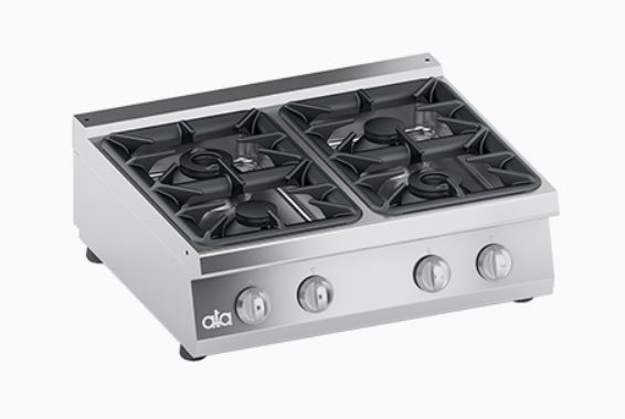 Masina de gatit linia 700 PERFORMANCE / Aragaz profesional alimentare gaz 4 arzatoare model de banc ATA