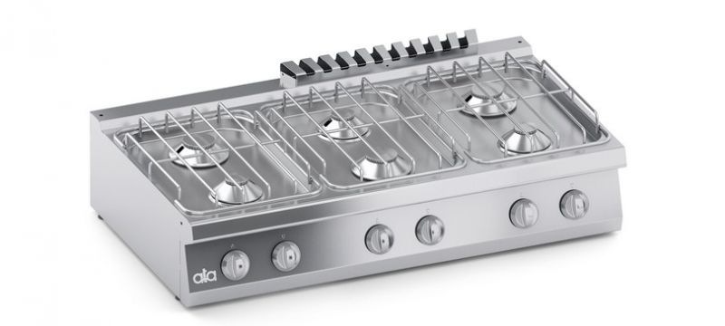 Masina de gatit linia 700 SOLUTION / Aragaz profesional alimentare gaz 6 arzatoare model de banc ATA