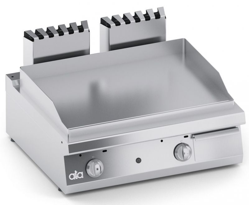 Grill dublu alimentare gaz Linia 700 SOLUTION / Gratar profesional dublu model de banc suprafata neteda ATA