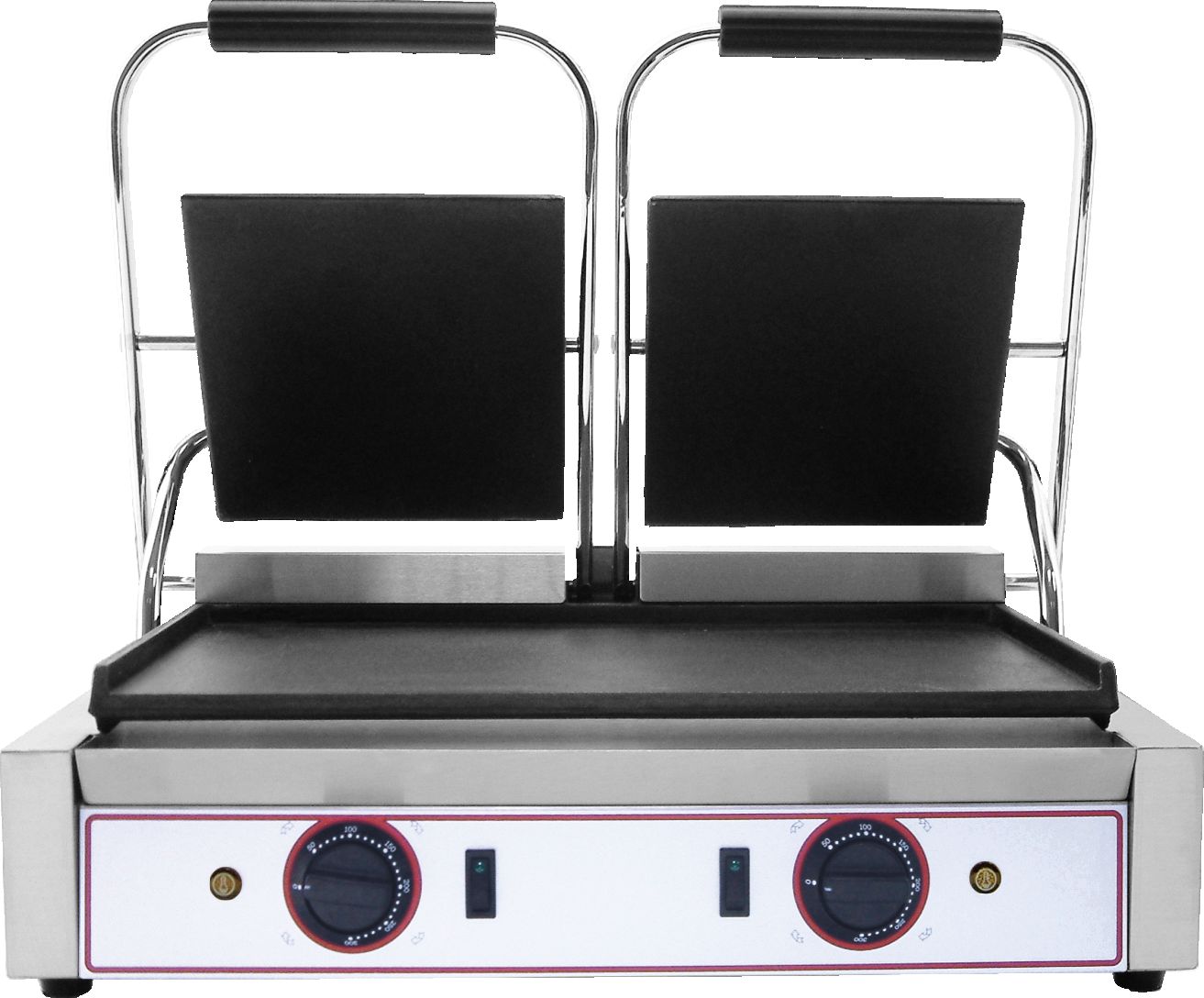 Contact grill dublu cu placi netede
