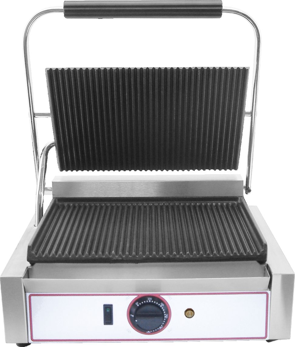 Contact grill simplu cu placi striate Beckers