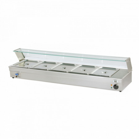 Vitrina bain-marie 5xGN1/2