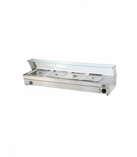 Vitrină caldă bain marie 4xGN1/2