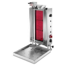Aparat kebab electric cu sticla vitroceramica si 3 arzatoare 50kg