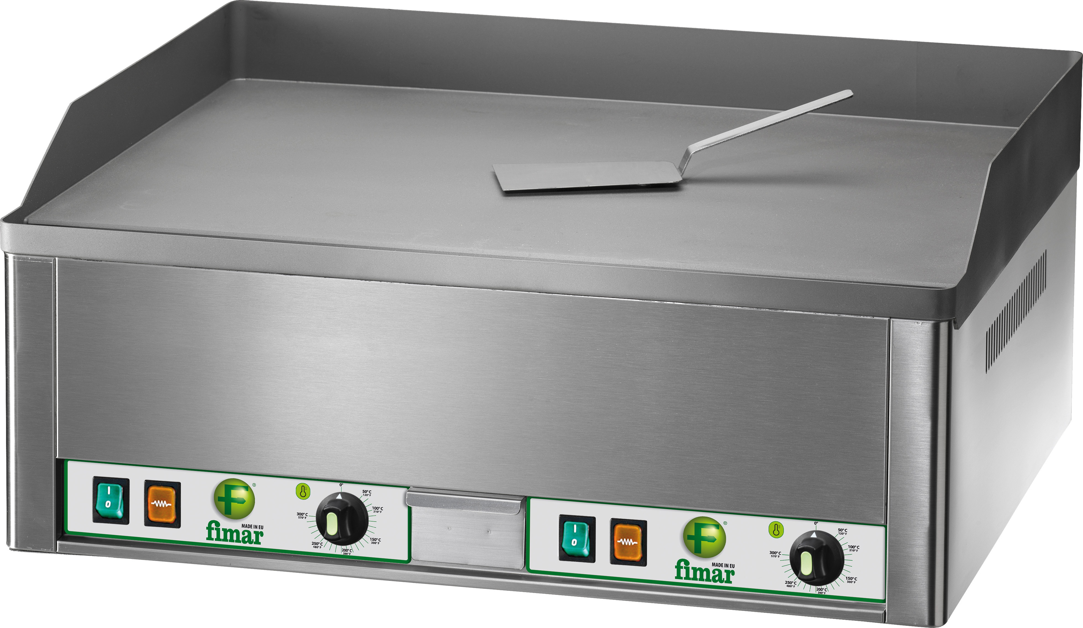 Grill fry top electric dublu suprafata neteda