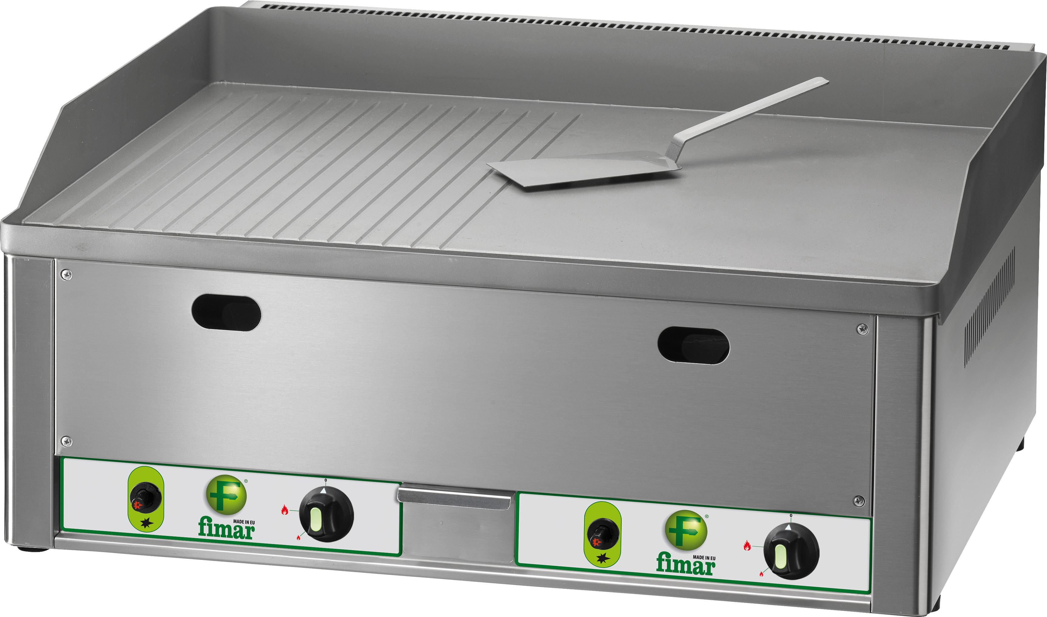 Grill fry top gaz dublu suprafata neteda