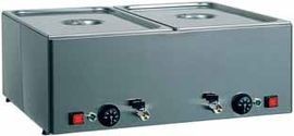 Bain Marie , temperatura diferentiata, 2x1/1 GN