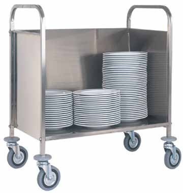 Carucior pentru farfurii din inox 200 farfurii