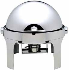 Chafing dish rotund cu capac rabatabil