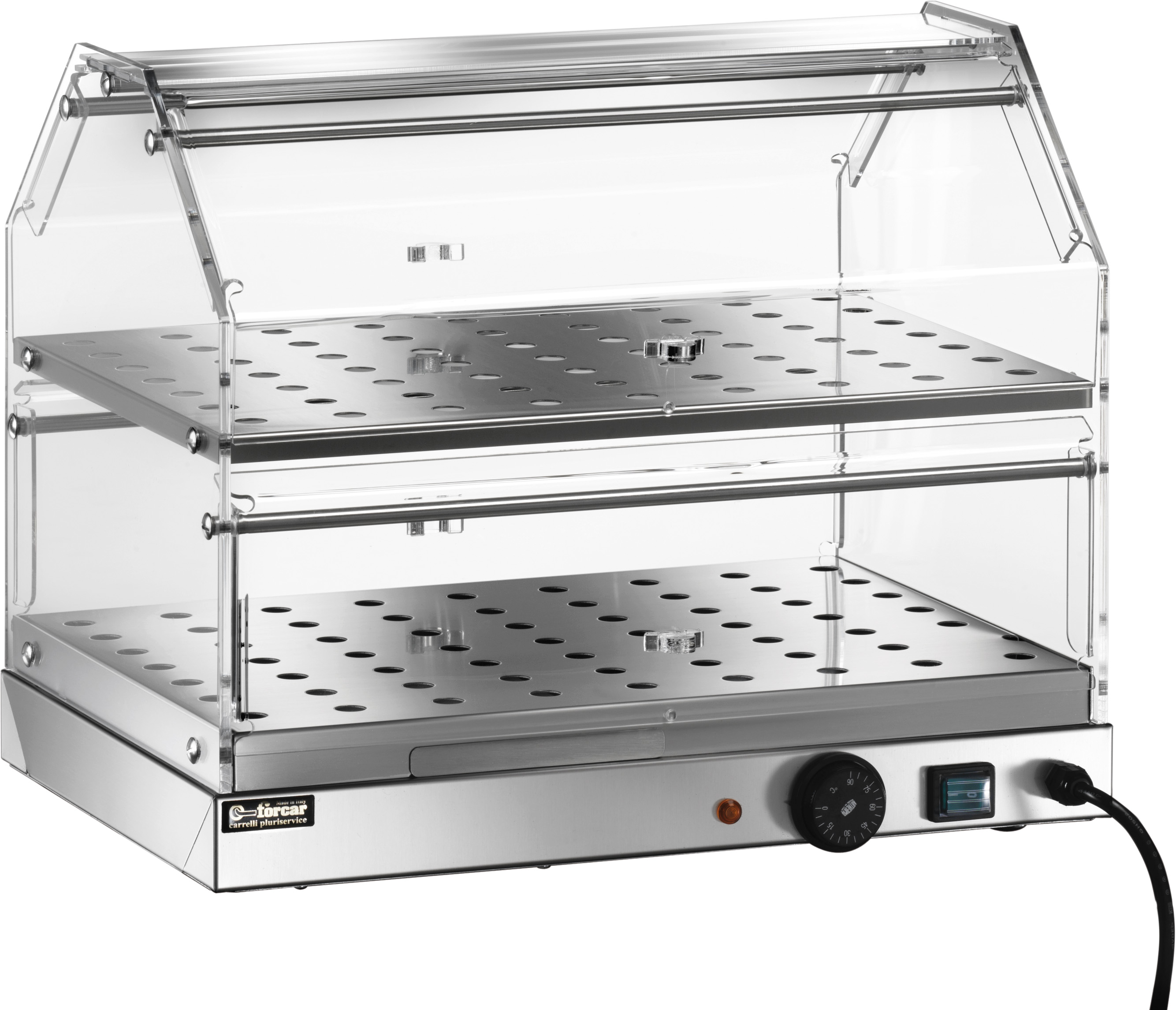 Vitrina calda patiserie 2 rafturi