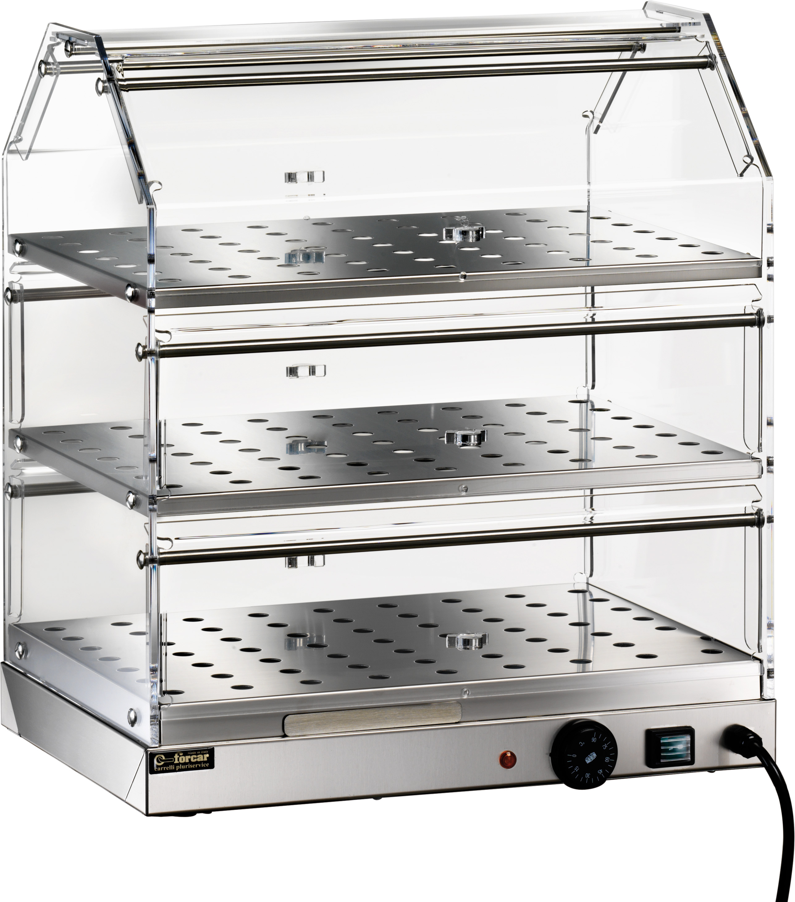 Vitrina calda patiserie 3 rafturi