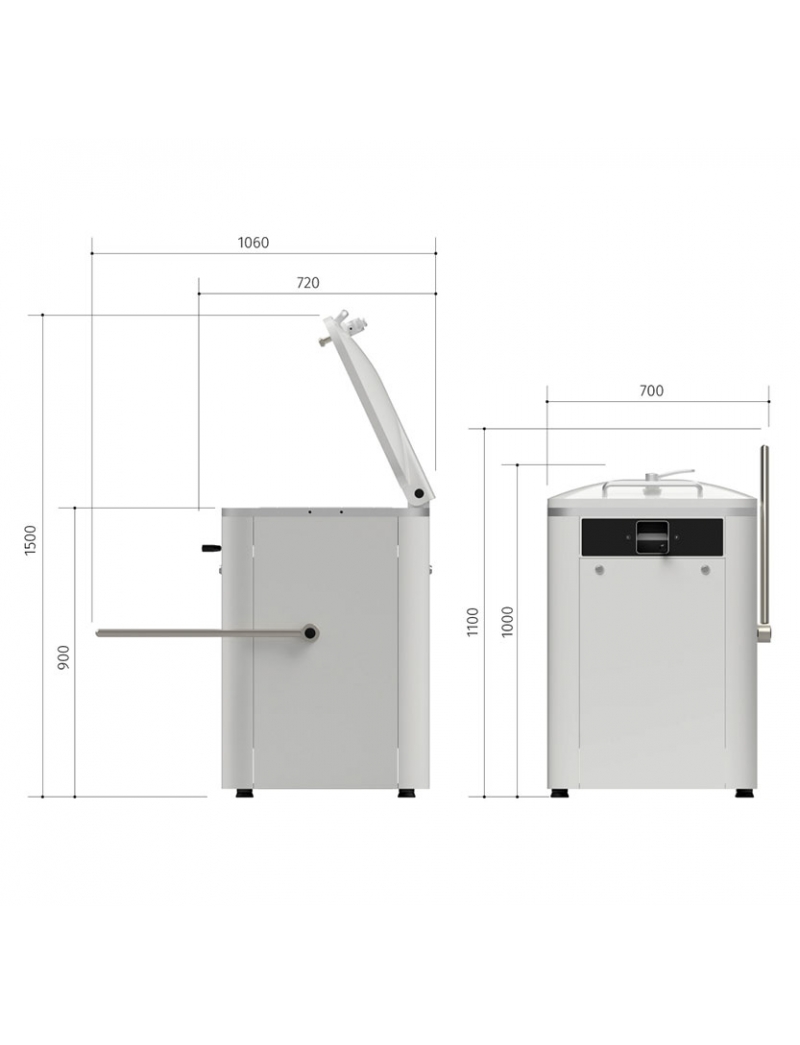 Divizor aluat rotund manual MacPan 100-450 g 2
