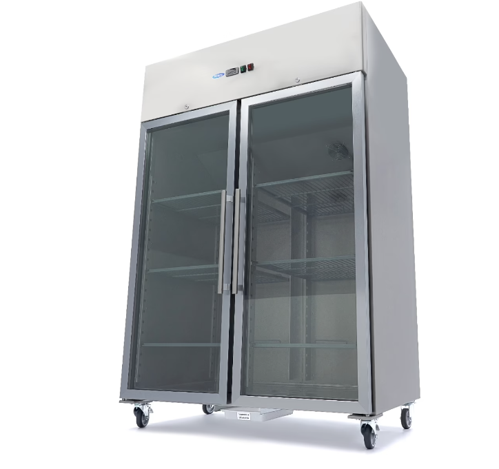Frigider 6 rafturi 1400L usi de sticla Maxima Olanda