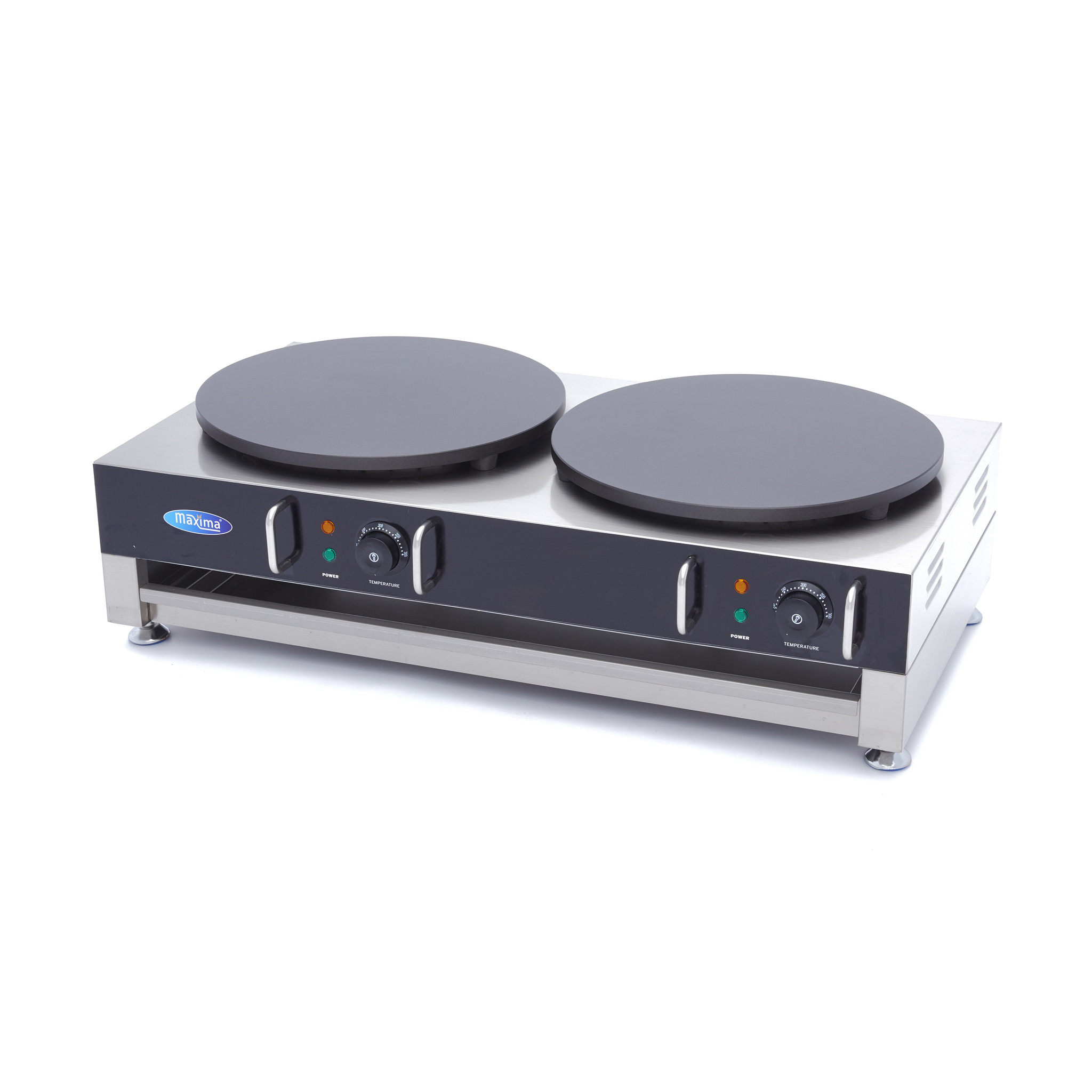 Aparat profesional dublu pentru clatite (crepe) Maxima