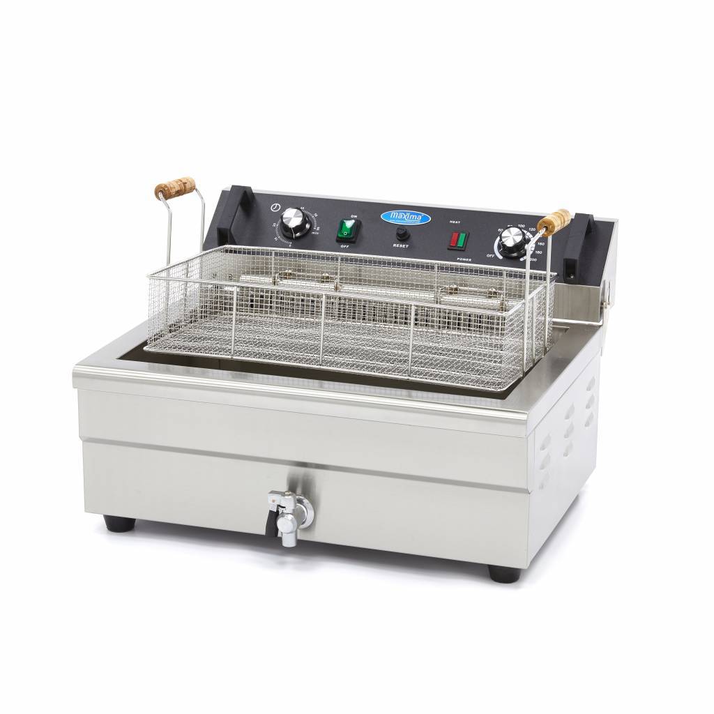 Friteuza electrica 20l cu robinet Maxima 3