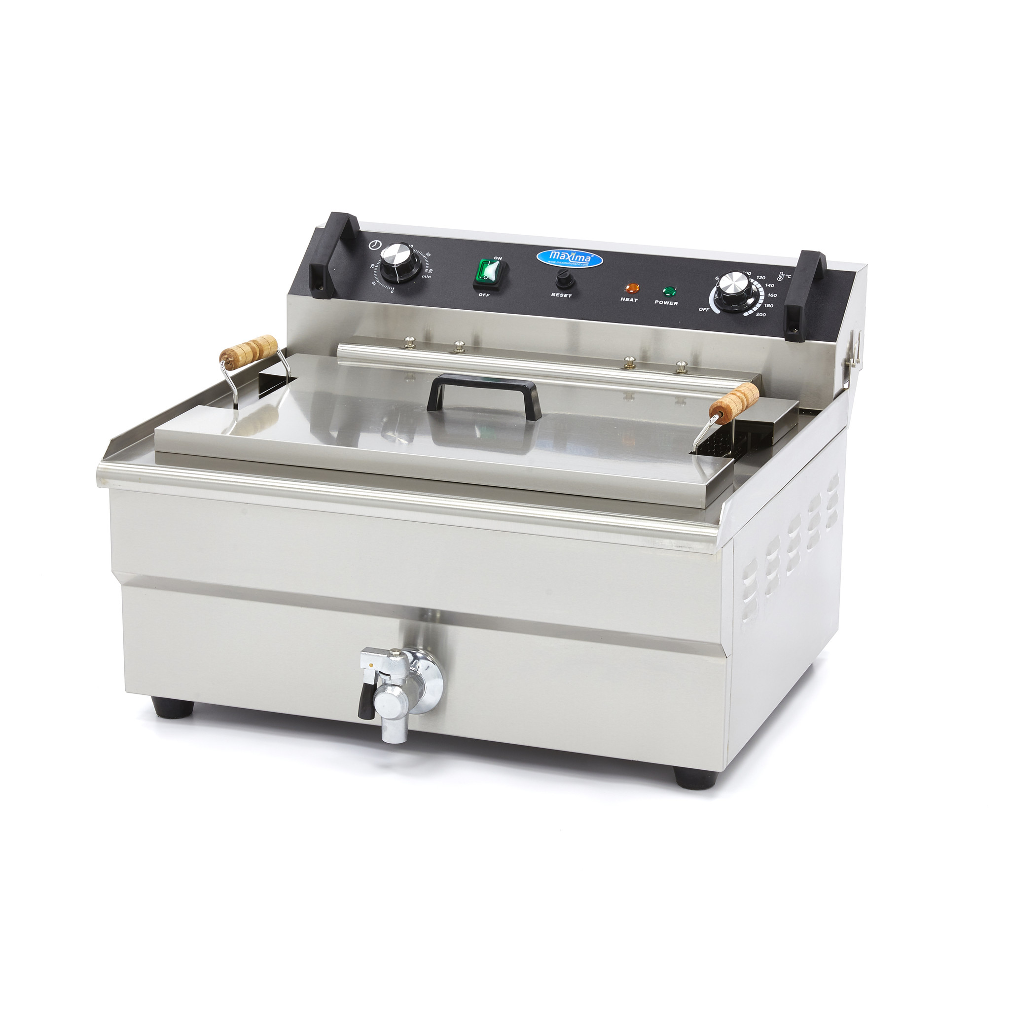 Friteuza electrica 30 l cu robinet Maxima