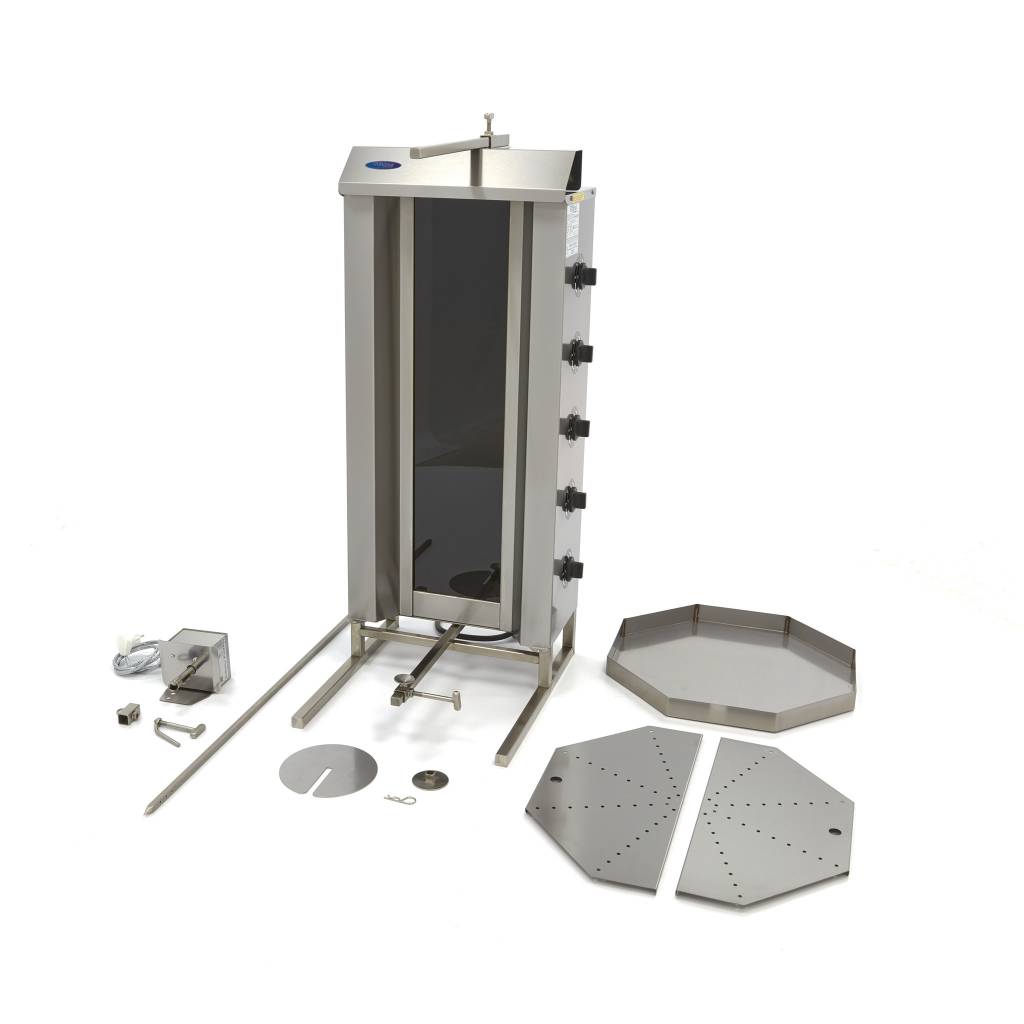 Aparat pentru kebab sau shaorma electric 5 arzatoare 2