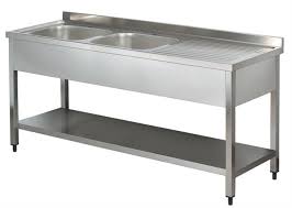 Spalator inox 2 cuve cu polita