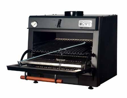 Cuptor pentru steak pe carbuni, Pira 80 LUX Black