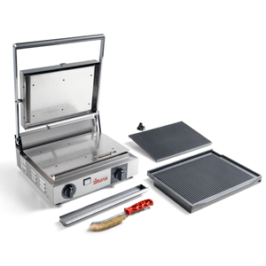 Contact grill simplu cu placi striate 2