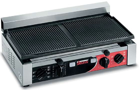 Grill Frytop Electric dublu cu placa striata