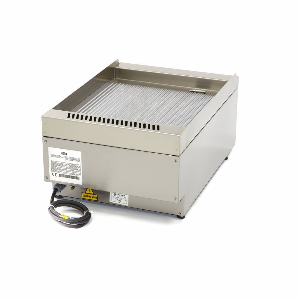 Grill frytop profesional electric cu suprafata striata Maxima-60x40cm 3