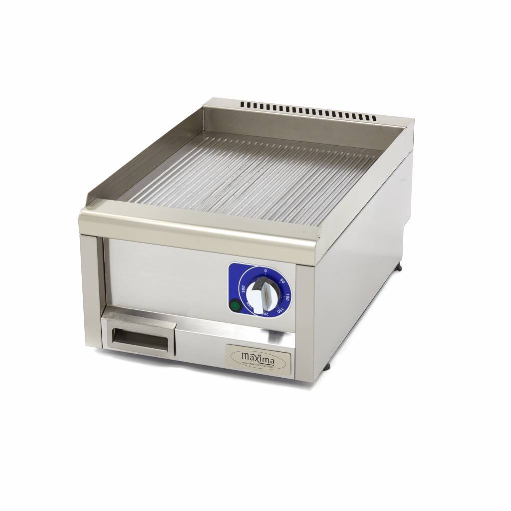 Grill frytop profesional electric cu suprafata striata Maxima-60x40cm