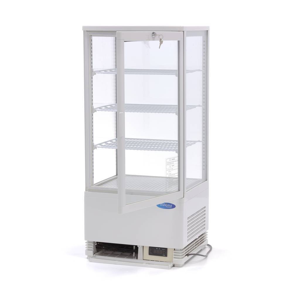 Vitrina frigorifica de prezentare alba Maxima 78L 3
