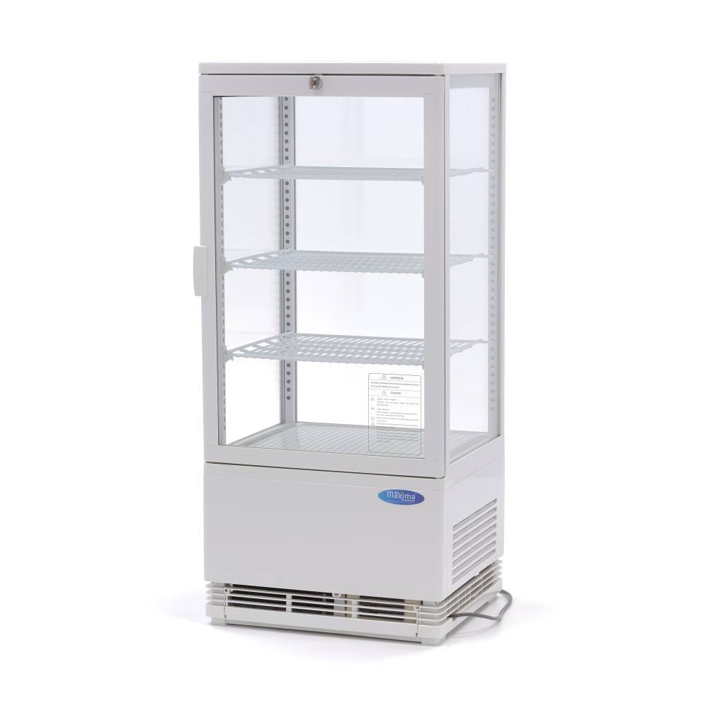 Vitrina frigorifica de prezentare alba Maxima 78L