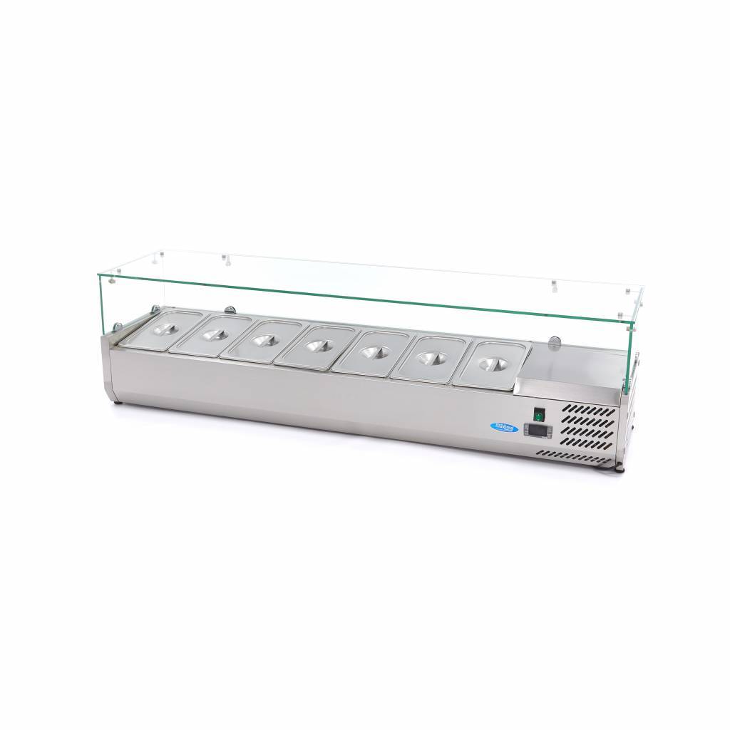 Vitrina frigorifica pentru ingrediente Maxima 160cm-1/3GN