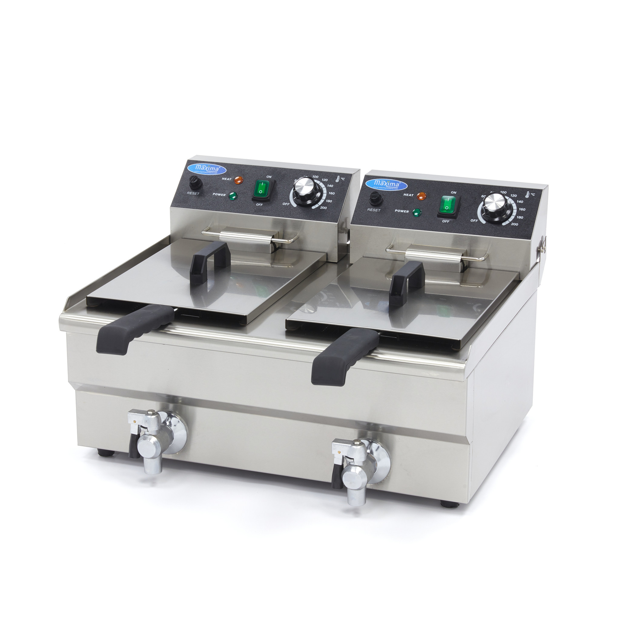 Friteuza cu robinet Maxima 2 x 10L