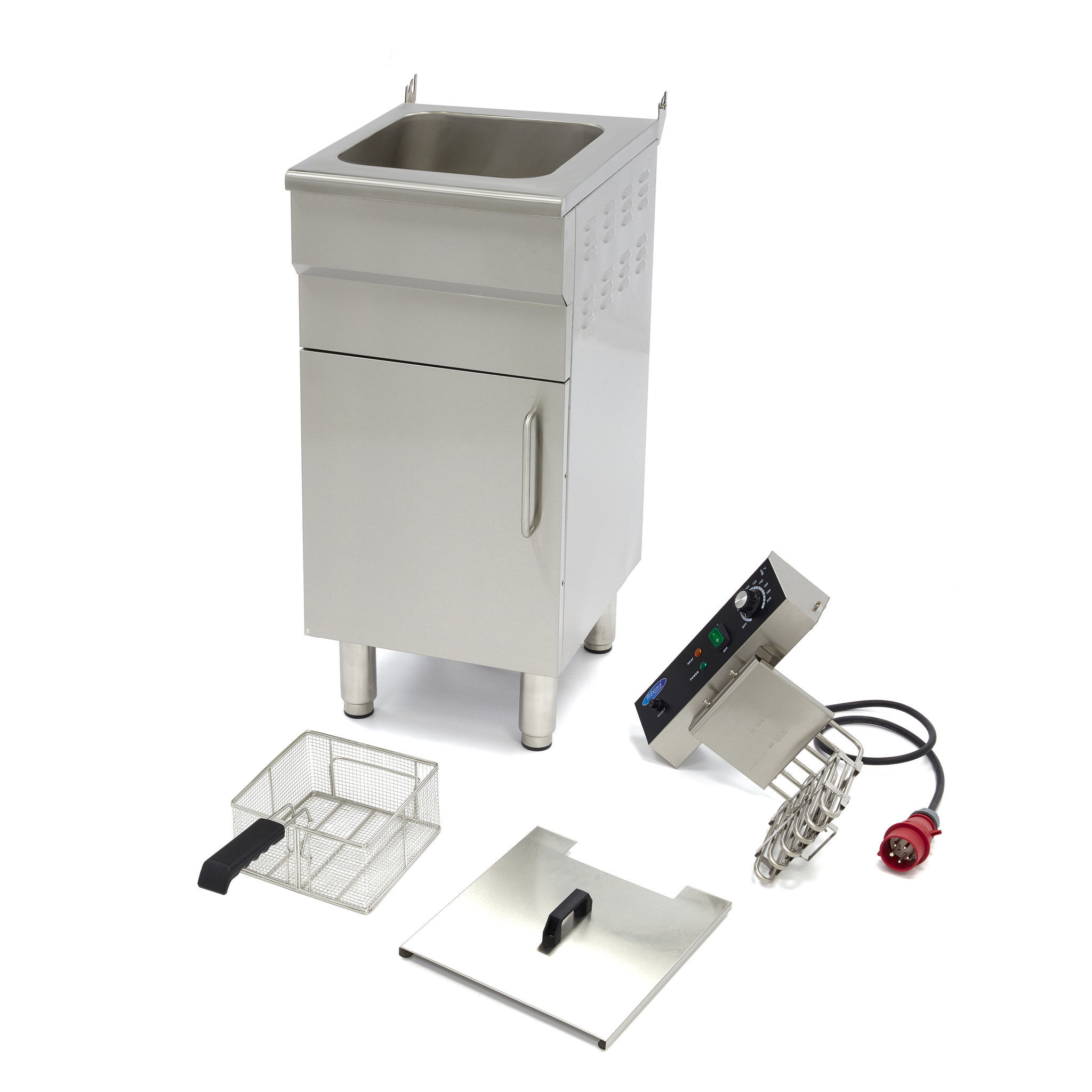 Friteuza electrica cu robinet si dulap Maxima 1 x 16L 3