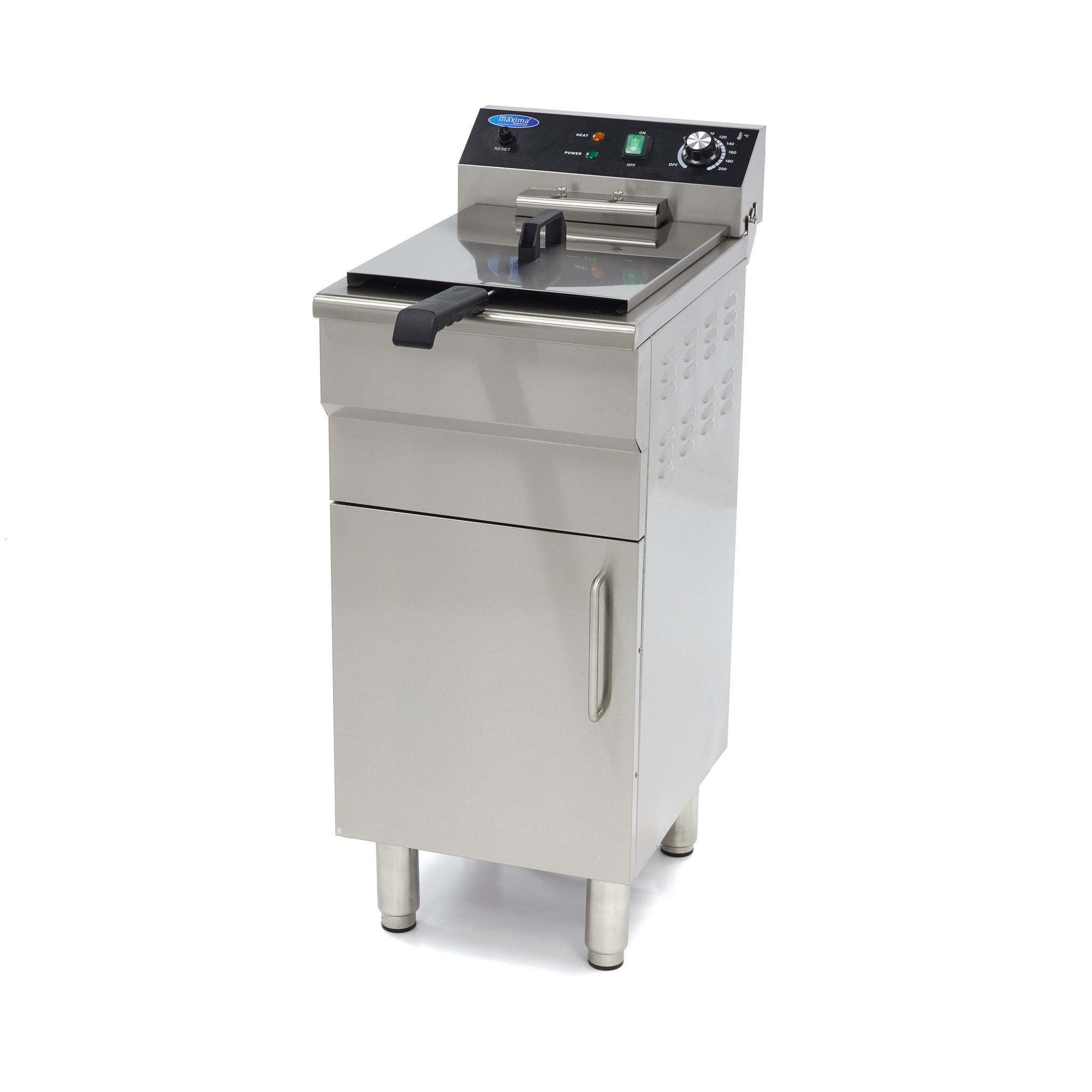 Friteuza electrica cu robinet si dulap Maxima 1 x 16L
