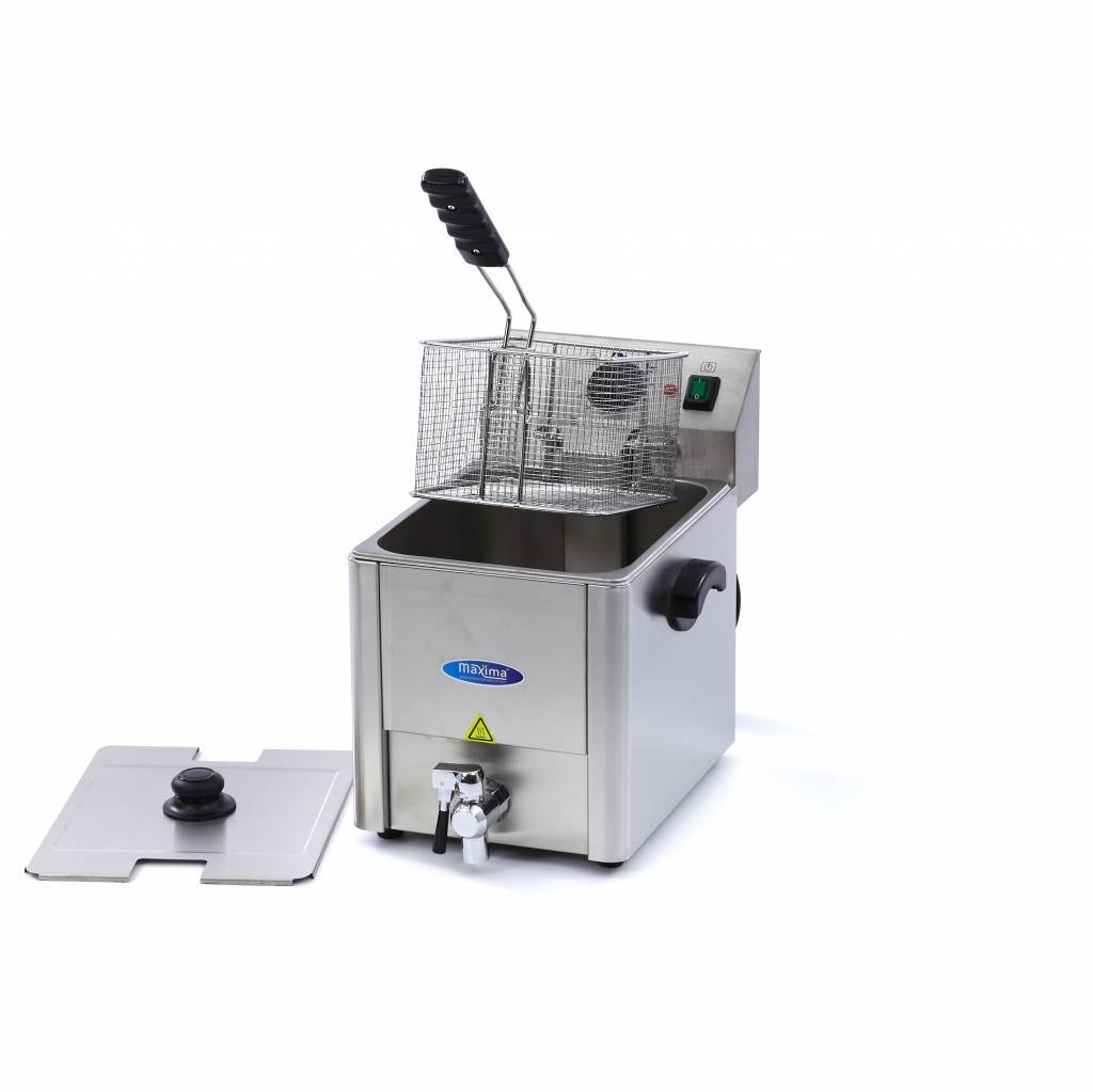 Friteuza electrica cu robinet Maxima 1x8L
