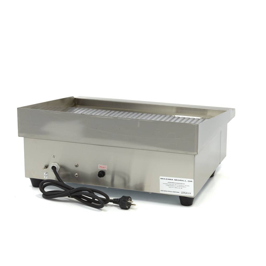 Grill frytop electric cu suprafata striata Maxima-56cm 3