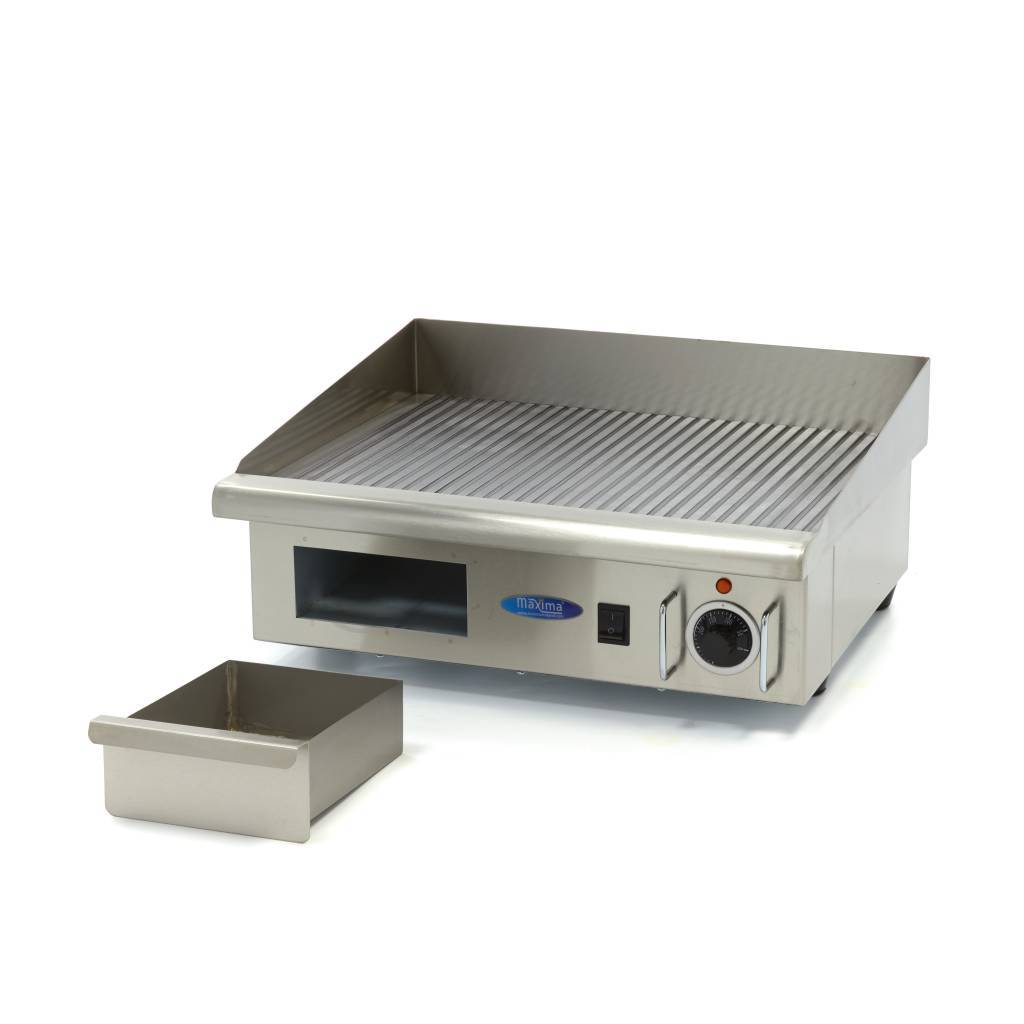 Grill frytop electric cu suprafata striata Maxima-56cm 2